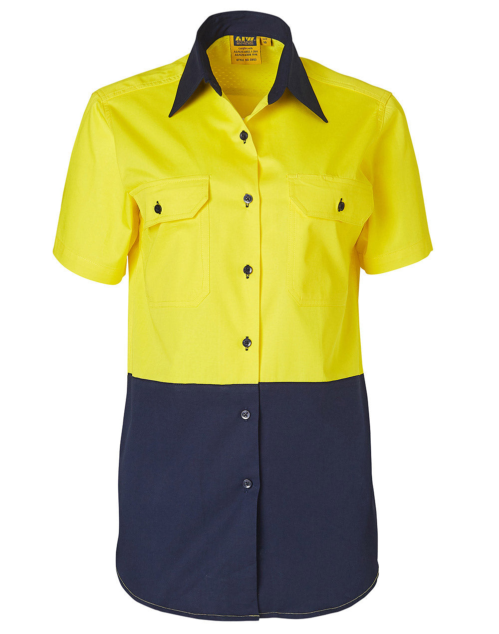 Ladies Short Sleeve Safety Shirt - SW63
