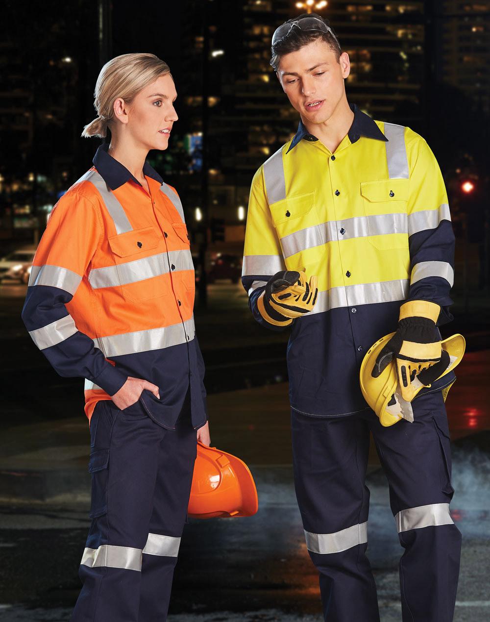 Unisex Hi Vis Long Sleeve Shirt - SW70
