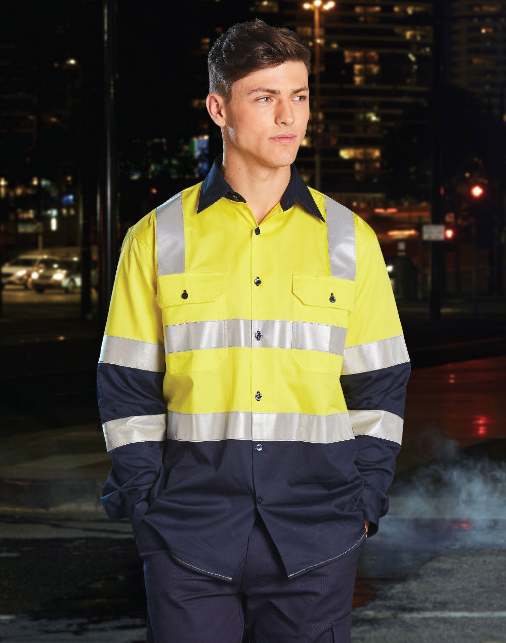 Unisex Hi Vis Long Sleeve Shirt - SW70