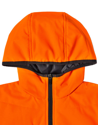 Unisex Hi Vis Modern Styling Hooded Puffer Jacket - SW80