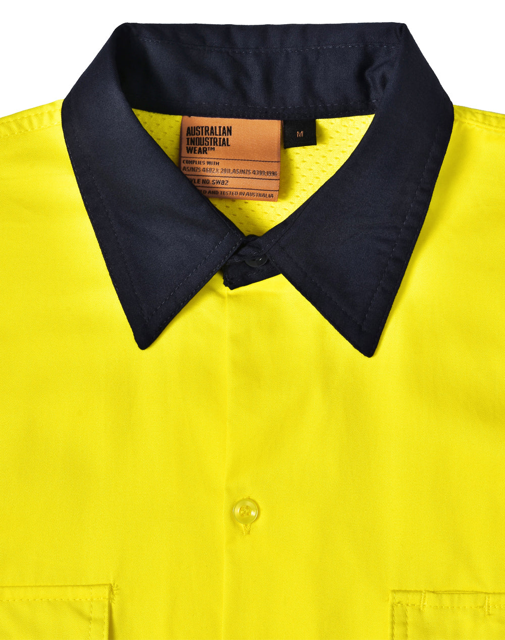 Unisex Hi Vis Cool-Breeze Safety Long Sleeve Shirt (Generic Tape) - SW82