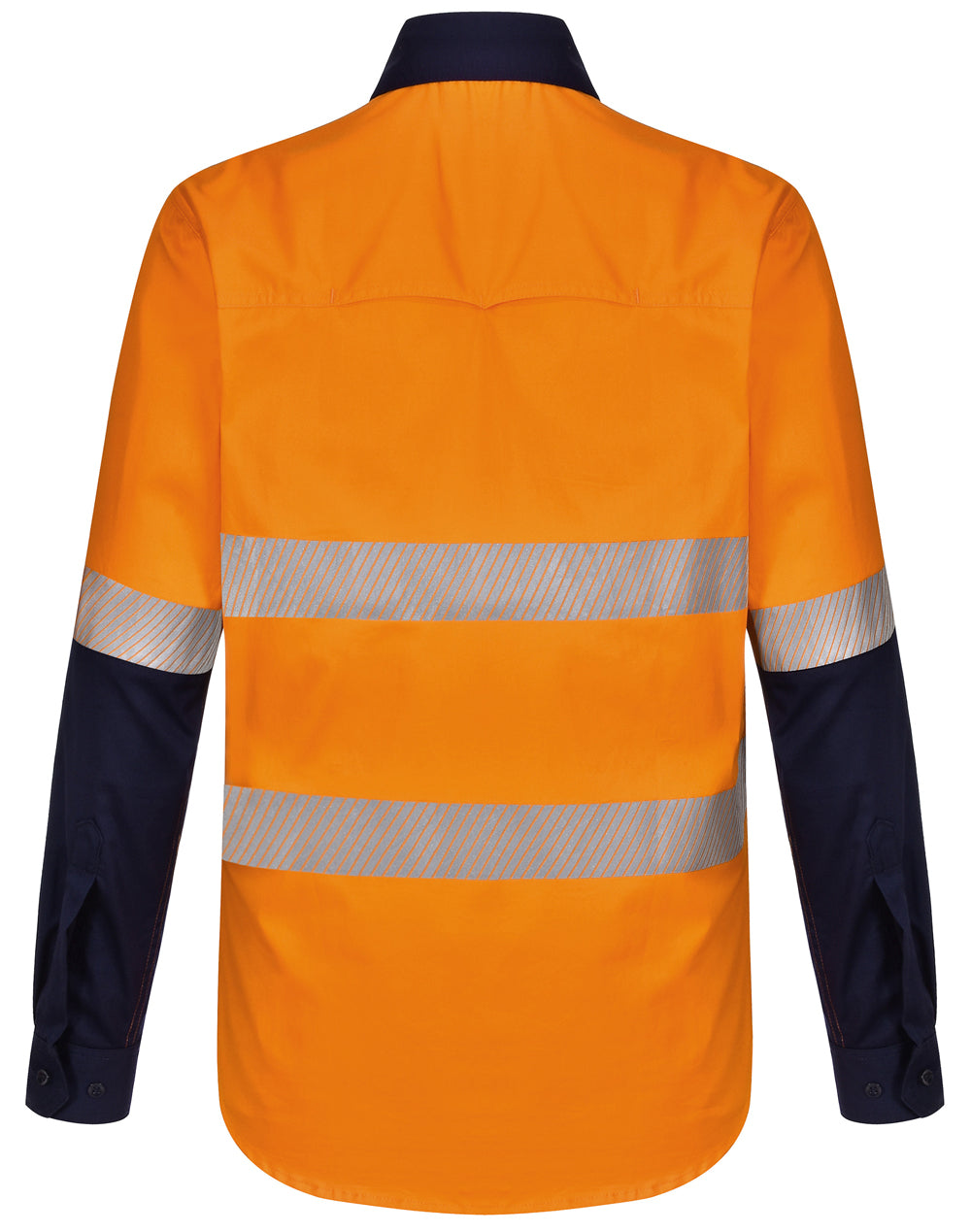 Unisex Hi Vis Cool-Breeze Safety Long Sleeve Shirt (Segmented Tape) - SW83