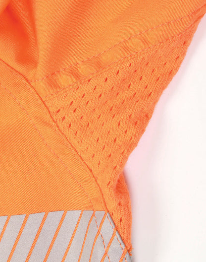 Unisex Hi Vis Cool-Breeze Safety Long Sleeve Shirt (Segmented Tape) - SW83