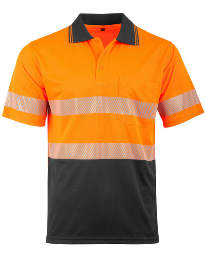 Unisex Cooldry Segmented Safety Short Sleeve Polo - SW85