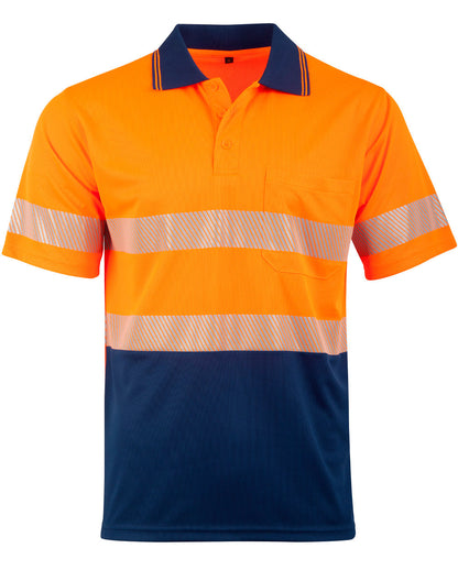 Unisex Cooldry Segmented Safety Short Sleeve Polo - SW85