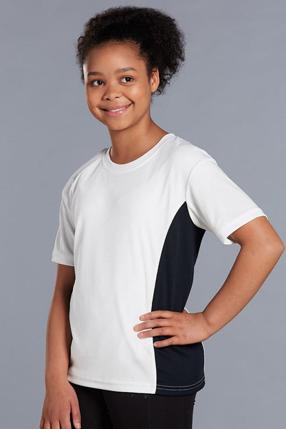 Kids CoolDry Mesh Contrast Tee Shirt - TS12K