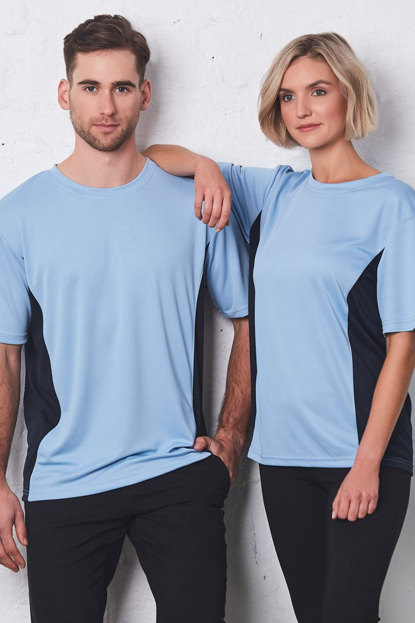 Adults Unisex CoolDry Mesh Contrast Tee Shirt - TS12 (8 colours)