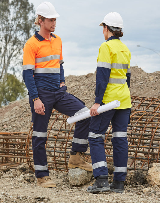 Ladies Heavy Cotton Drill pants w/ Tape - WP15HV