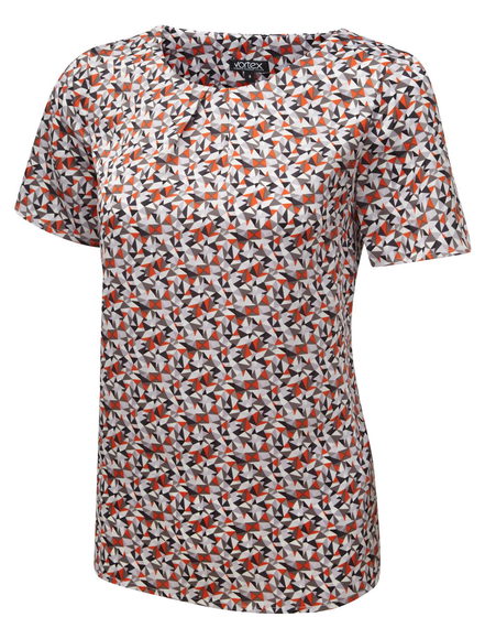 Suzie Tuck Neck Short Sleeve Top