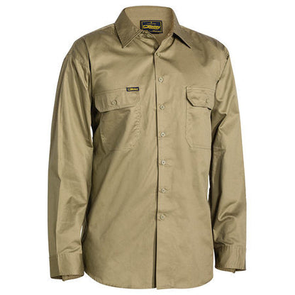 Cool Lightweight Long Sleeve Drill Shirt - BS6893