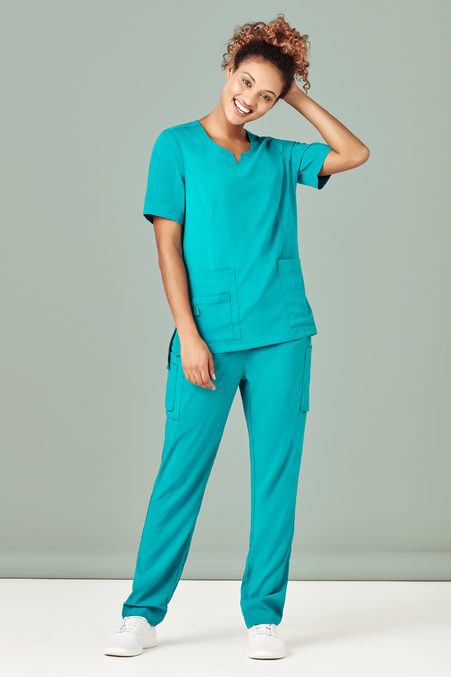 Womens Round Neck Scrub Top CST942LS