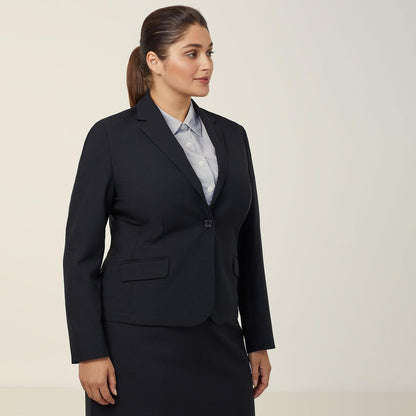 Ladies 1 Button Mid Length Jacket - CAT1E4