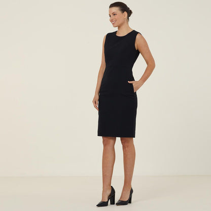 Ladies Dobby Stretch Sleeveless dress - CAT675