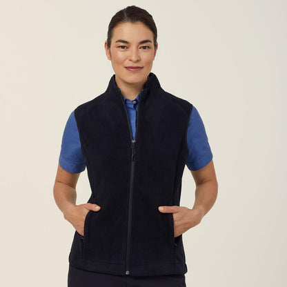 Ladies Polar Fleece Zip Vest - CAT745