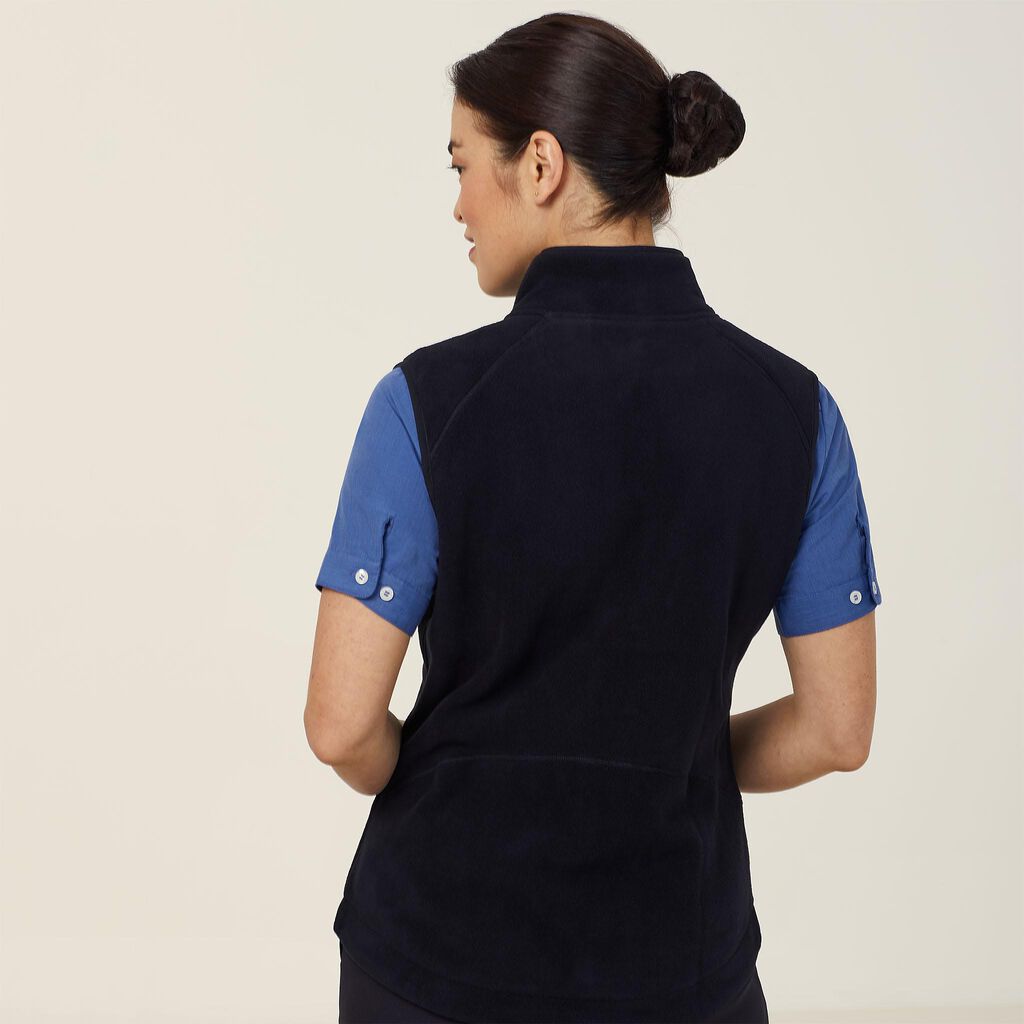 Ladies Polar Fleece Zip Vest - CAT745