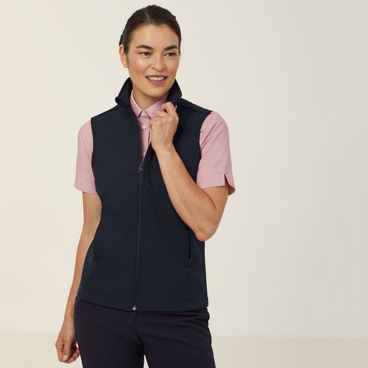 Ladies Bonded Fleece Vest - CAT748