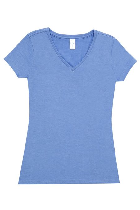 Ladies V-Neck Marl T-Shirt T903LD