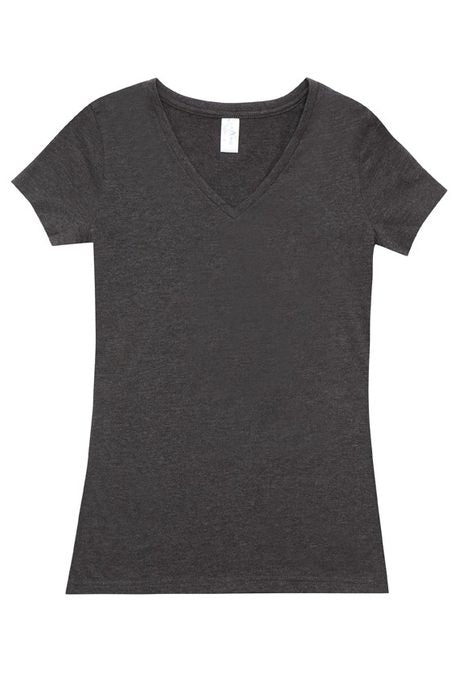 Ladies V-Neck Marl T-Shirt T903LD