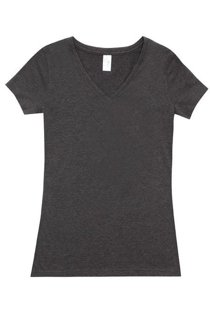 Ladies V-Neck Marl T-Shirt T903LD