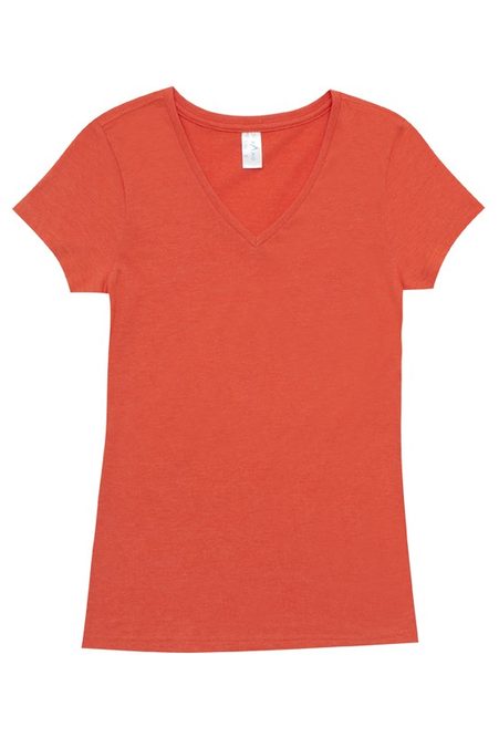 Ladies V-Neck Marl T-Shirt T903LD