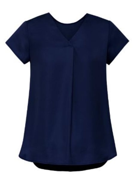 Ladies Kayla V-Neck Peak Blouse RB967LS