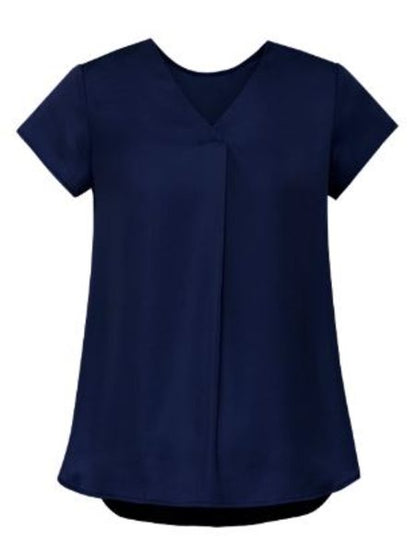 Ladies Kayla V-Neck Peak Blouse RB967LS