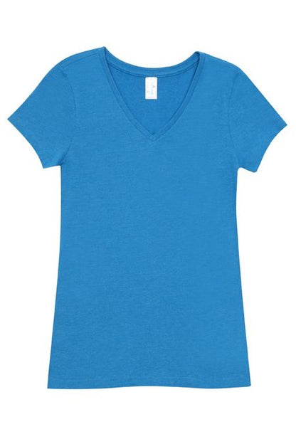 Ladies V-Neck Marl T-Shirt T903LD
